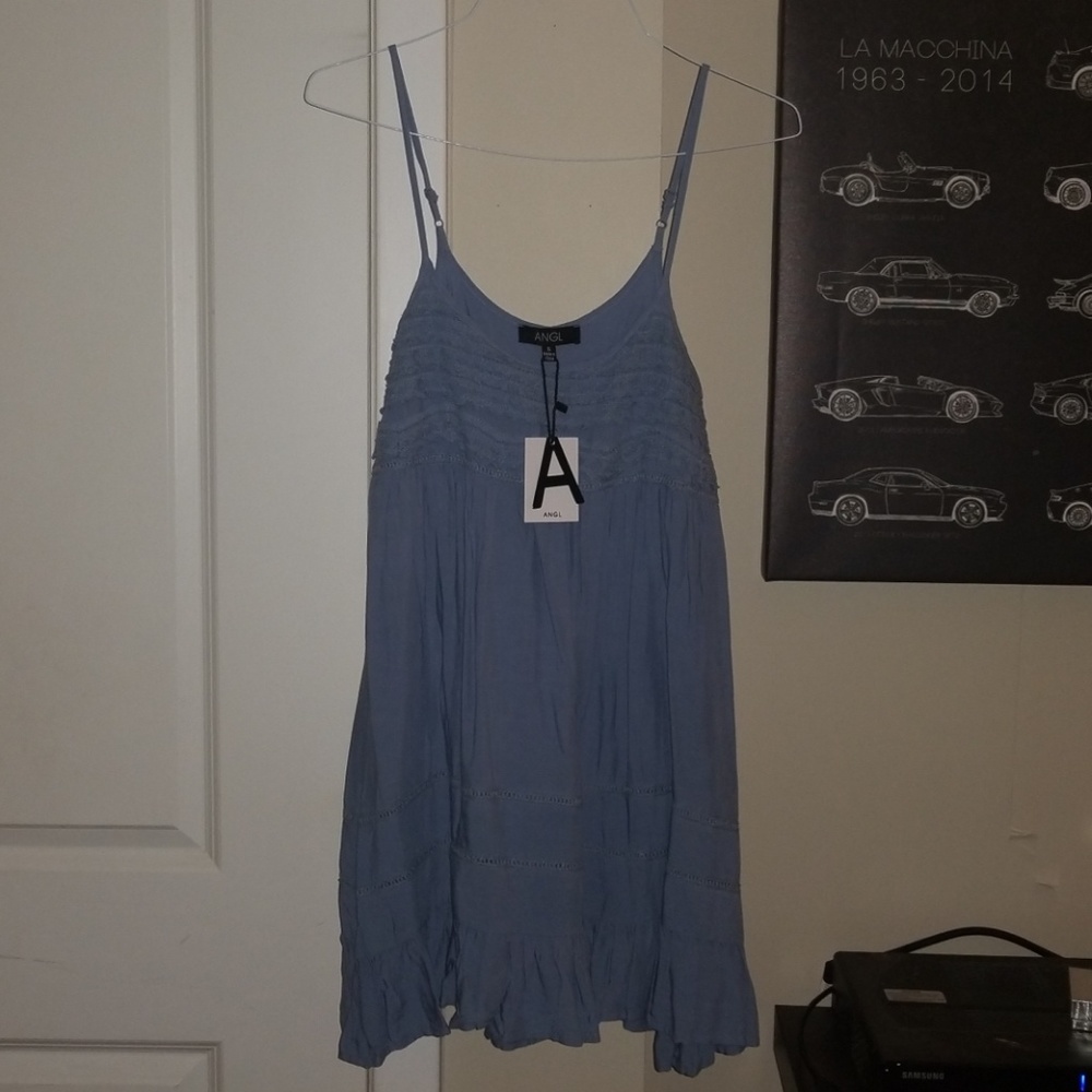 ANGL Ruffle Baby Doll Cami Dress